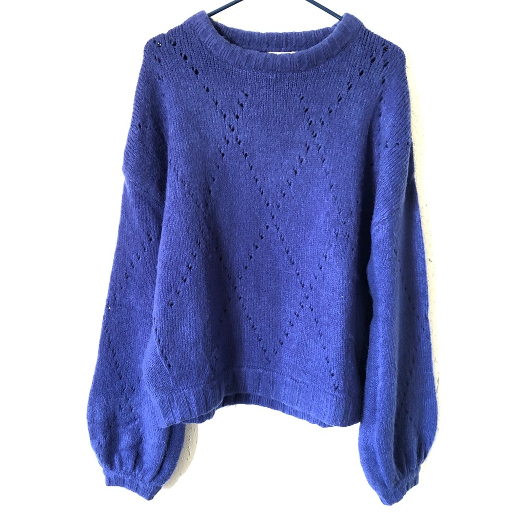 Rare Color For Love and Lemons FL&L Mia Pointelle Sweater XL - Picture 7 of 16